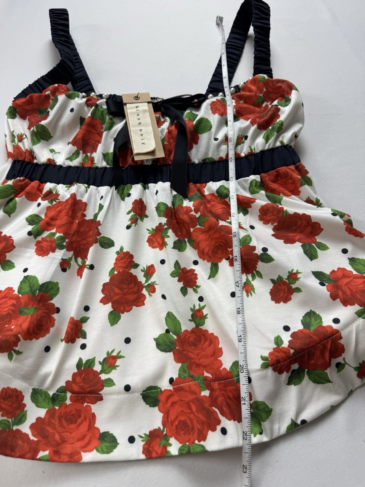 Blush Noir Women’s Floral Tank Top Sz S. (B.150)