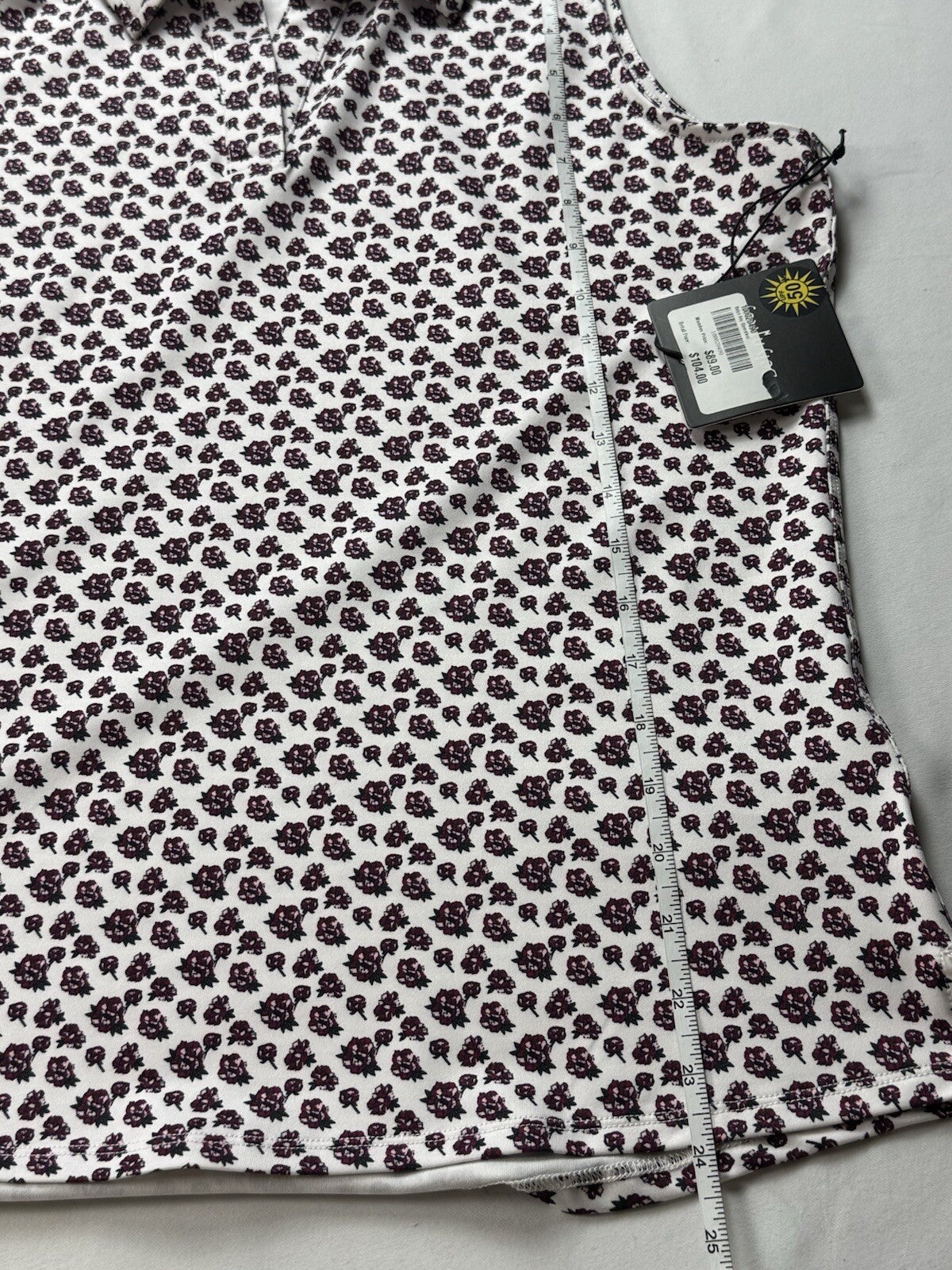 BELYN KEY Women’s Sleeveless Golf Shirt Sz M.    (B.134)