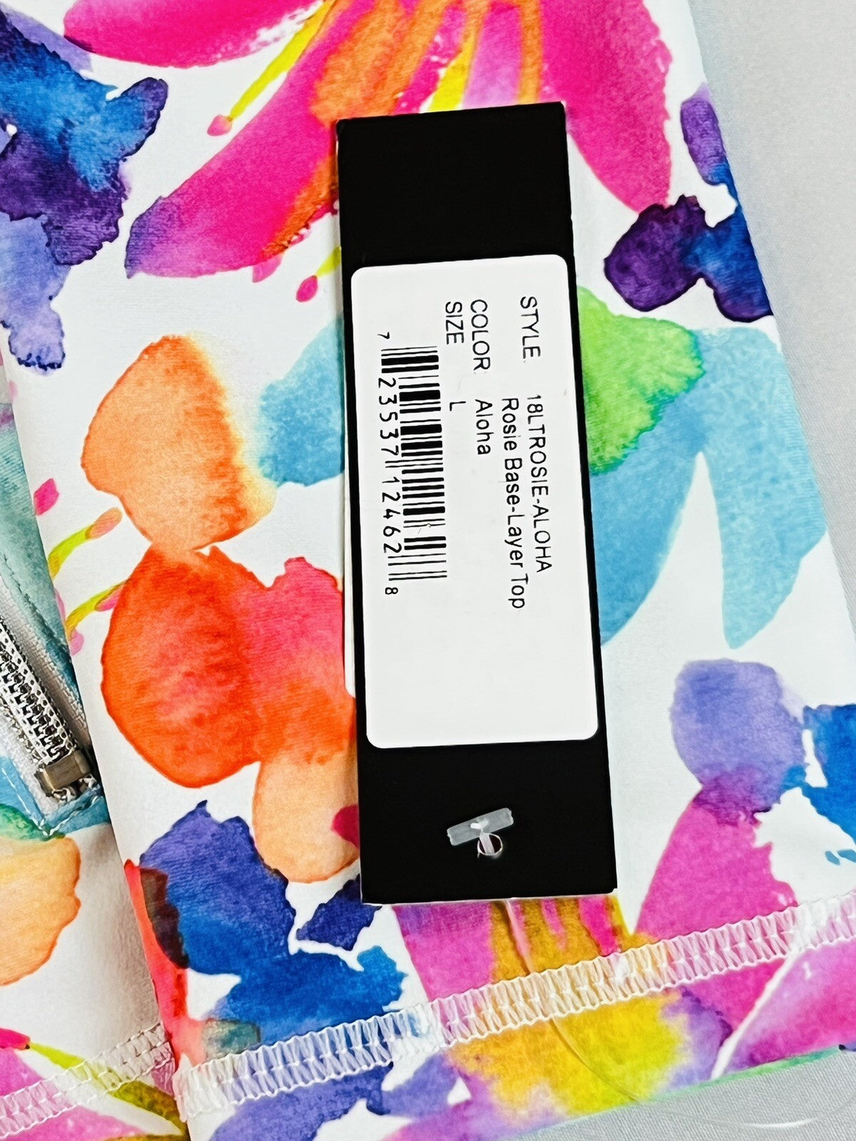 SKIE Women's Golf Long Sleeve Full Zip Sweatshirt Sz L Multicolor Floral