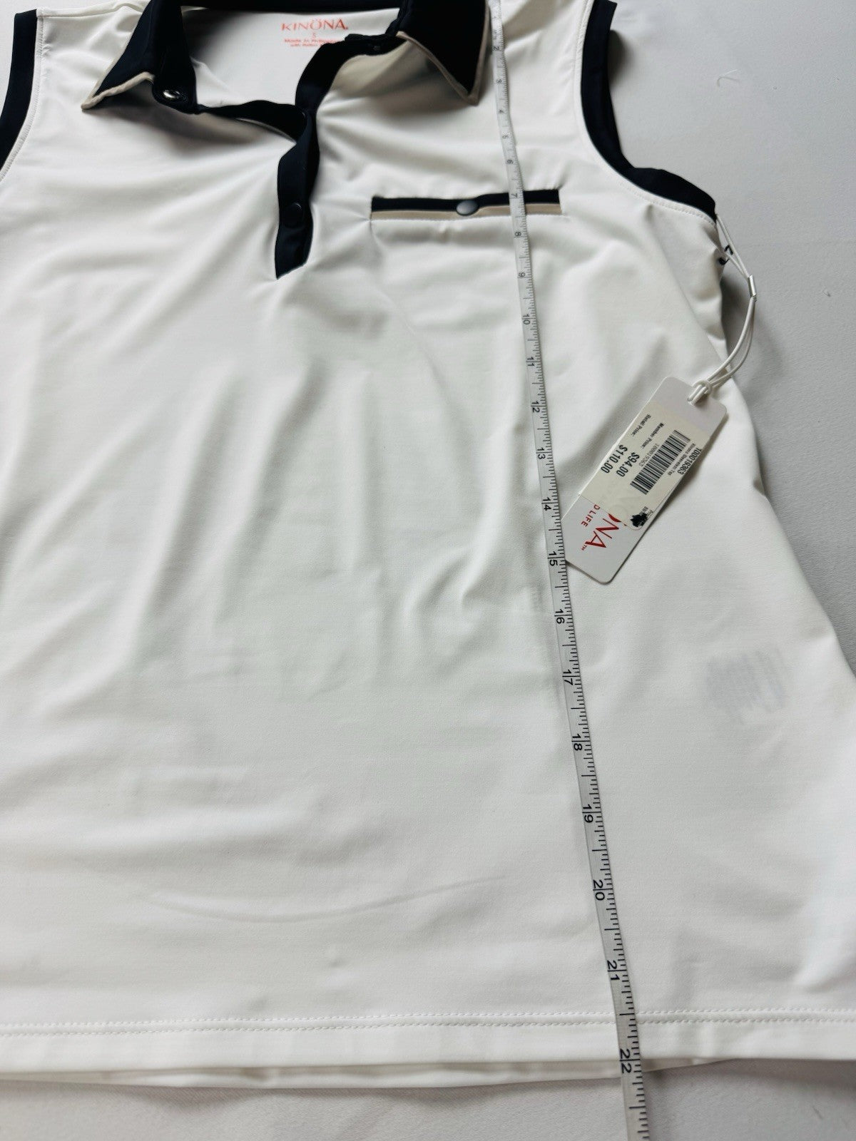 KINONA Women’s Sleeveless Golf Shirt Sz S   (B.158)
