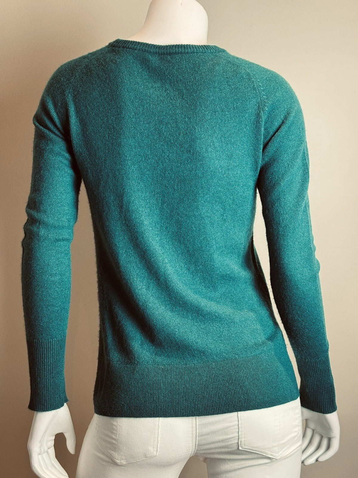 Halogen Crewneck 100% Cashmere Sweater Green Size XS.    (60)