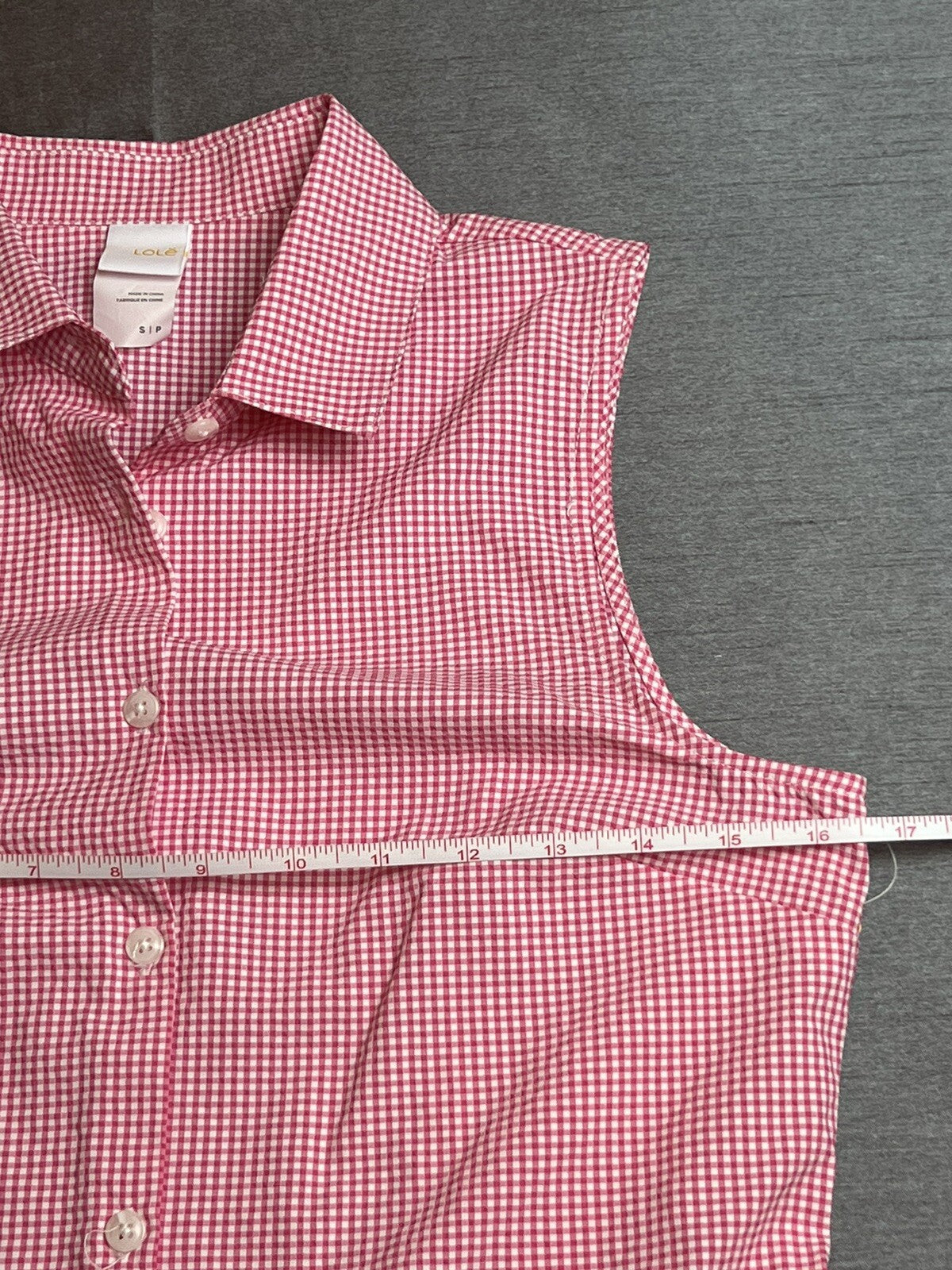 Lole Women’s Golf Sleeveless Shirt Sz S Top Red White