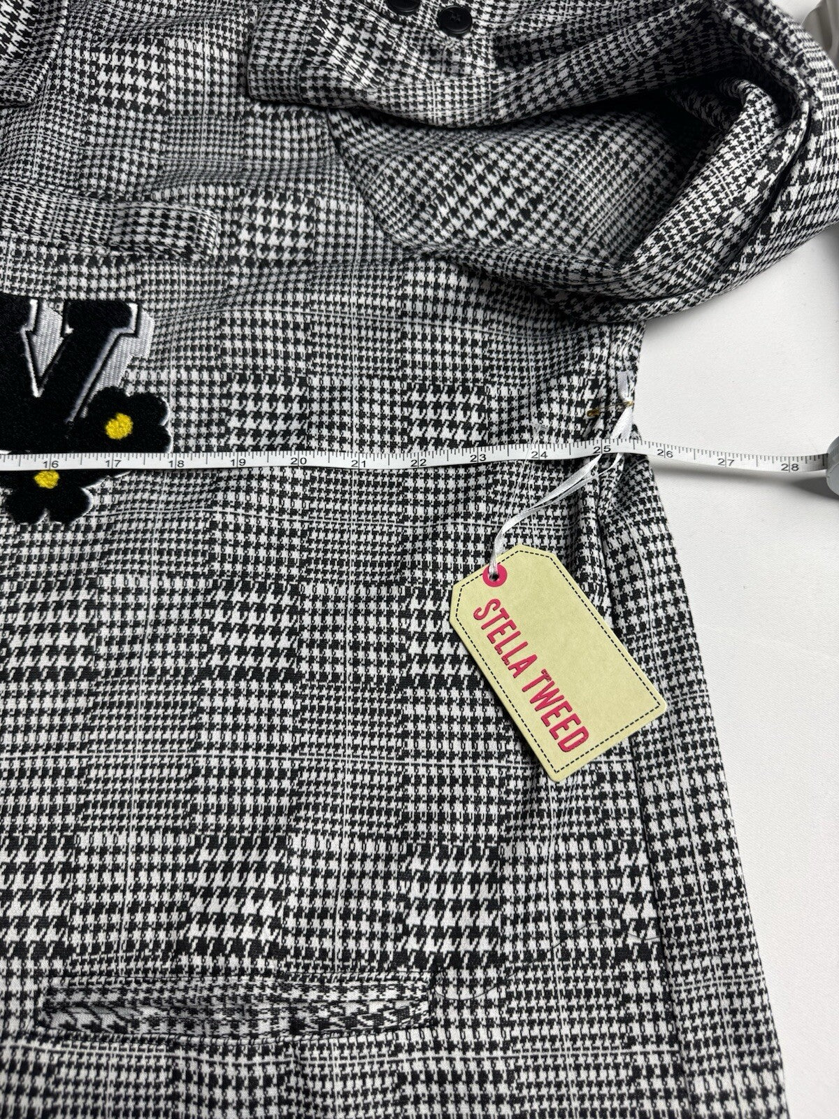 Stella Tweed Women’s Black White blazer Jacket Sz 3X  (B.133)