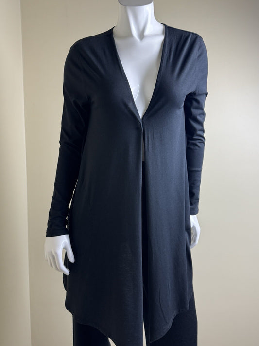 $78 Tasc Women's Black Cotton Open Cardigan Sz S. (B.130)