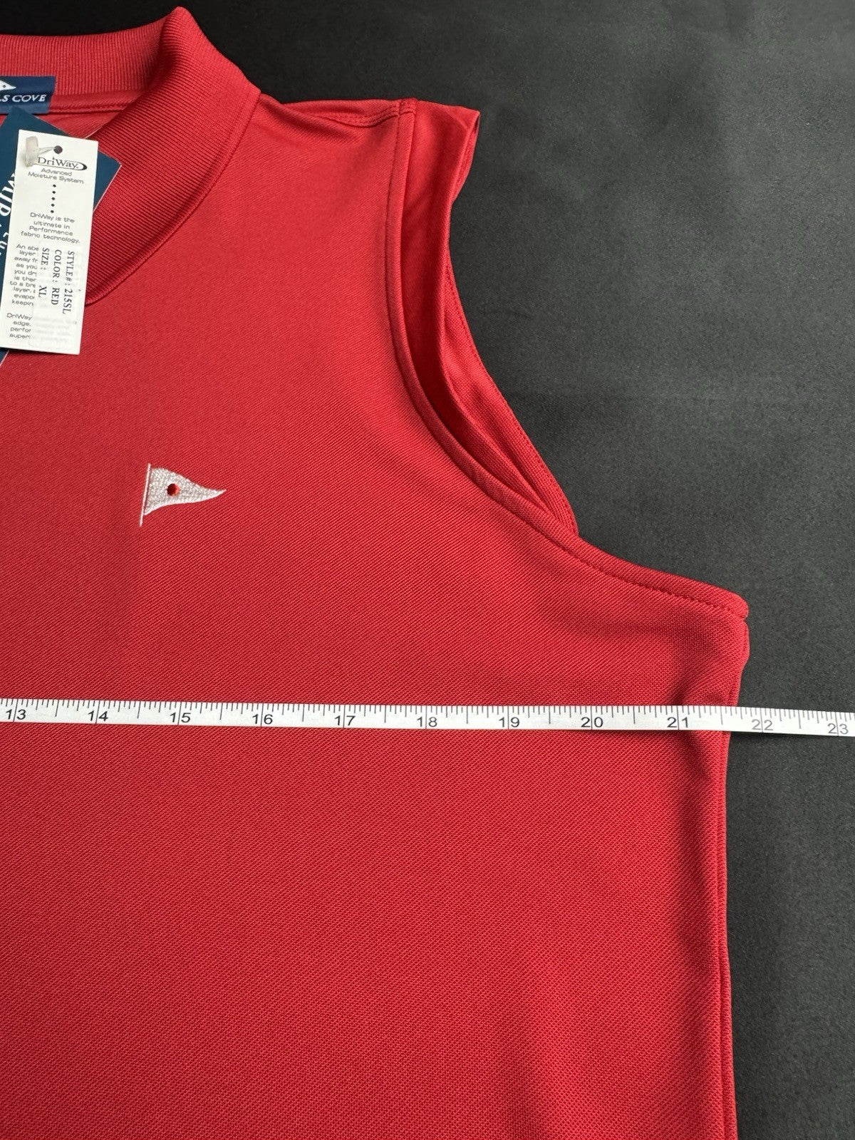 ADMIRALS COVE Women’s Golf shirt Red Sz XL.  (B.159)