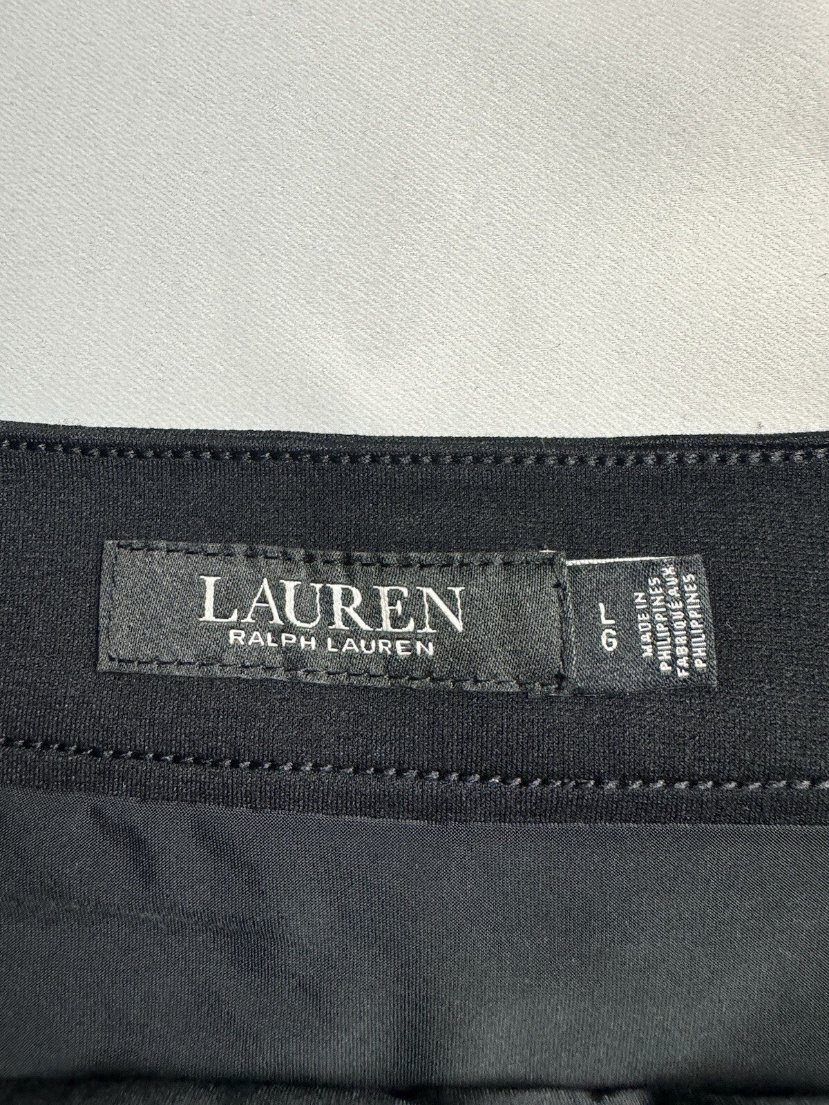 $99 Lauren Ralph Lauren Women’s Black Skirt Sz L    (B.105)