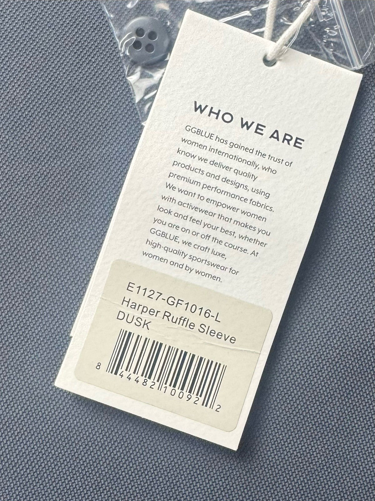 GG Blue Women's Golf Polo Shirt Sz L.    . (B.159)