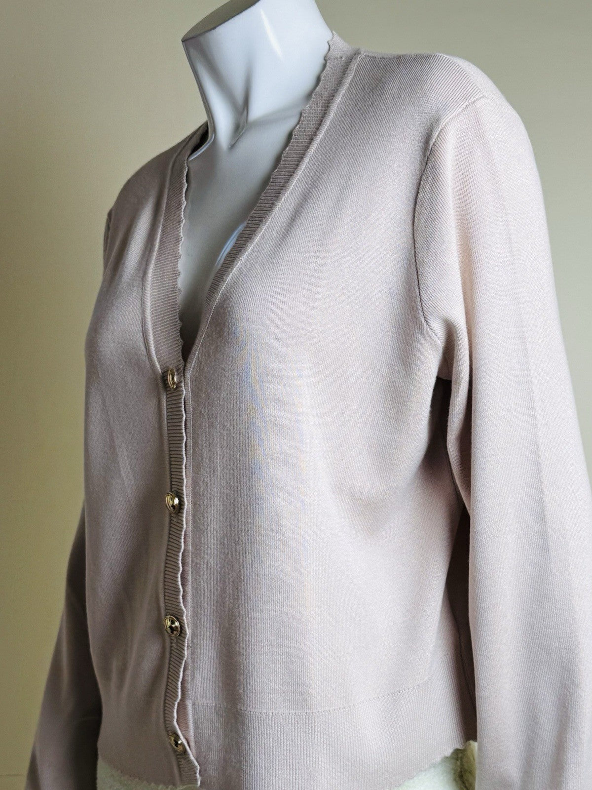 $99 Adrianna Papell Knit Cardigan Jacket – Size L.  (B.119)