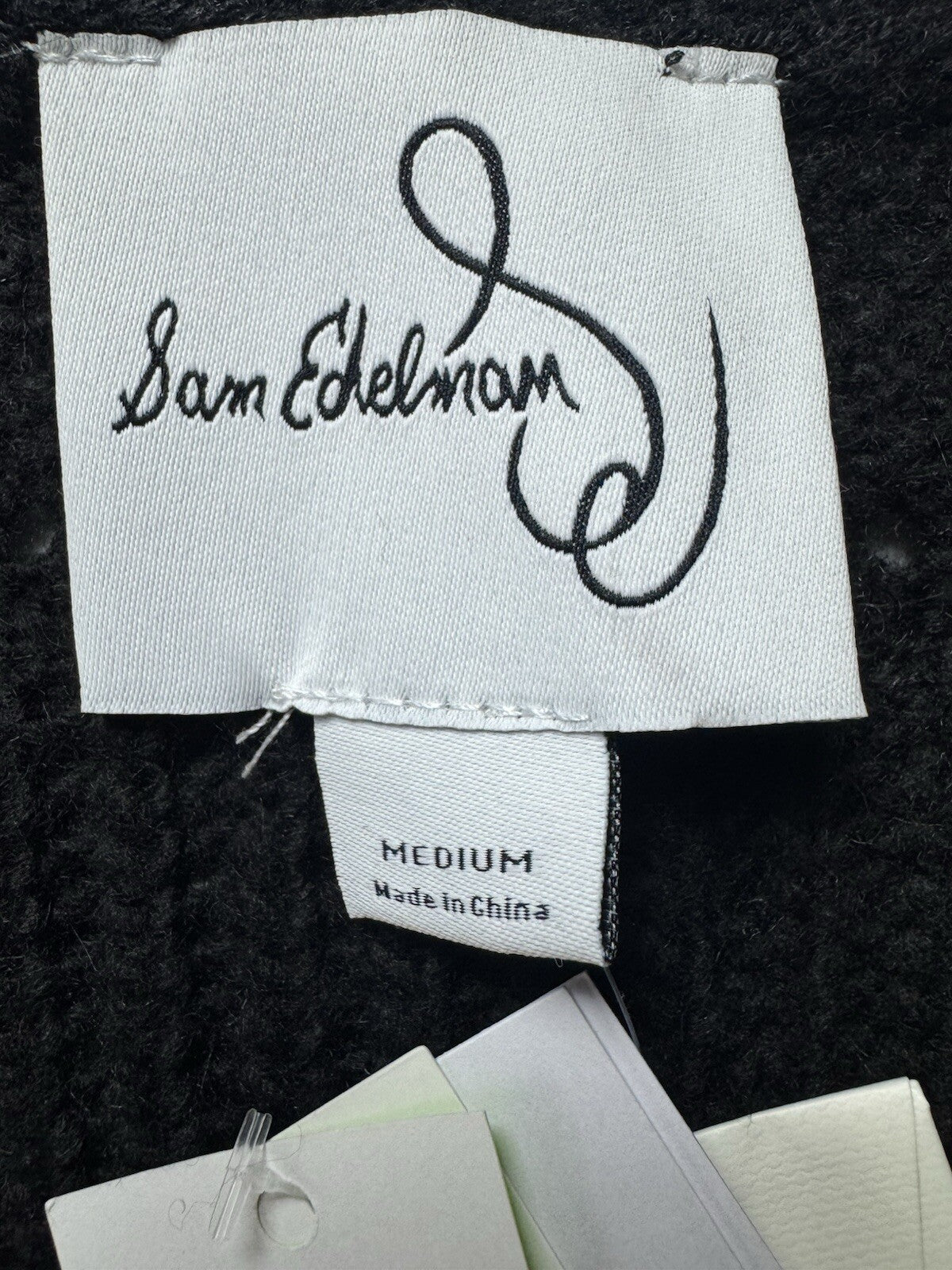 $99 Sam Edelman Women’s Julietta Black Crochet Cardigan Sz M. (B.109)