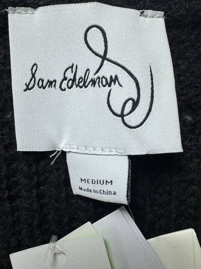 $99 Sam Edelman Women’s Julietta Black Crochet Cardigan Sz M. (B.109)