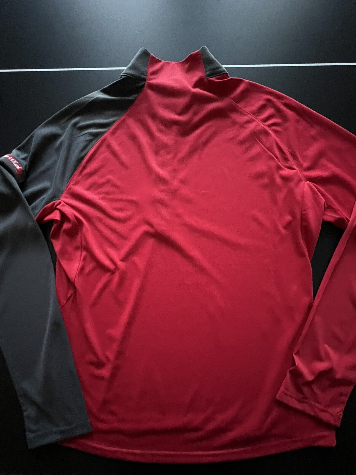 LevelWear Golf Women’s SweatShirt Sz L Red w/Gray