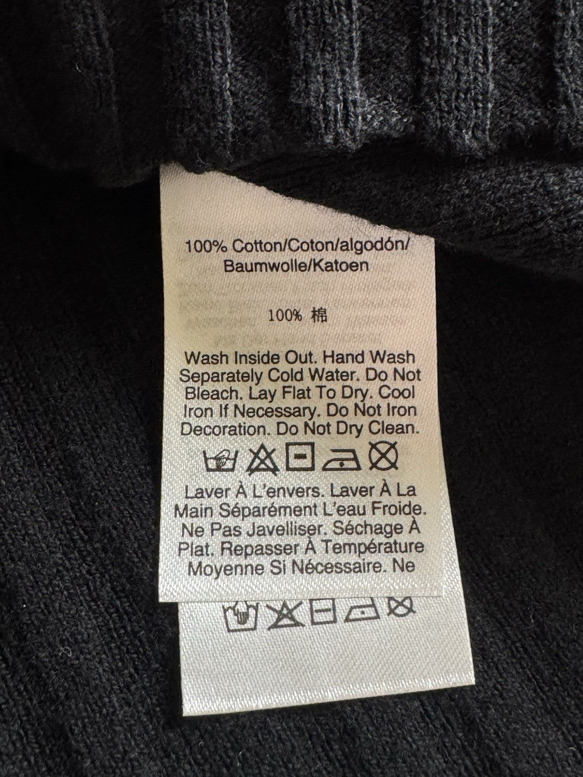 $89 DKNY Women’s Black Rhinestone Sweater Size L.      (B.119)