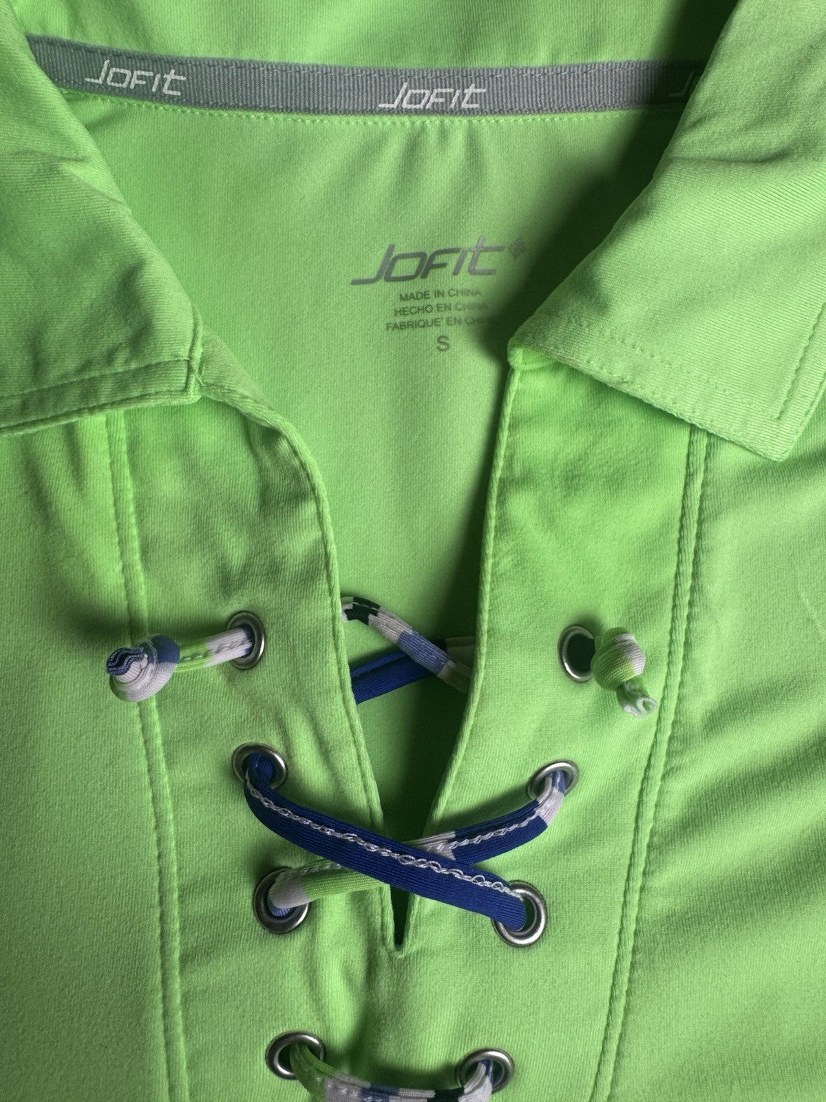 JOFIT WOMEN'S GOLF Lace Up SHIRT Sz S.       (B.172)