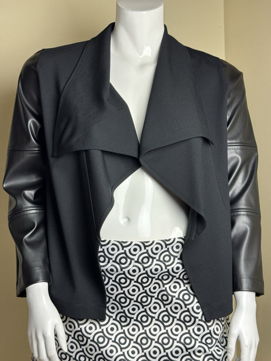 $139 Rafaella Woman’s Black Cardigan Sz M  (B.125)