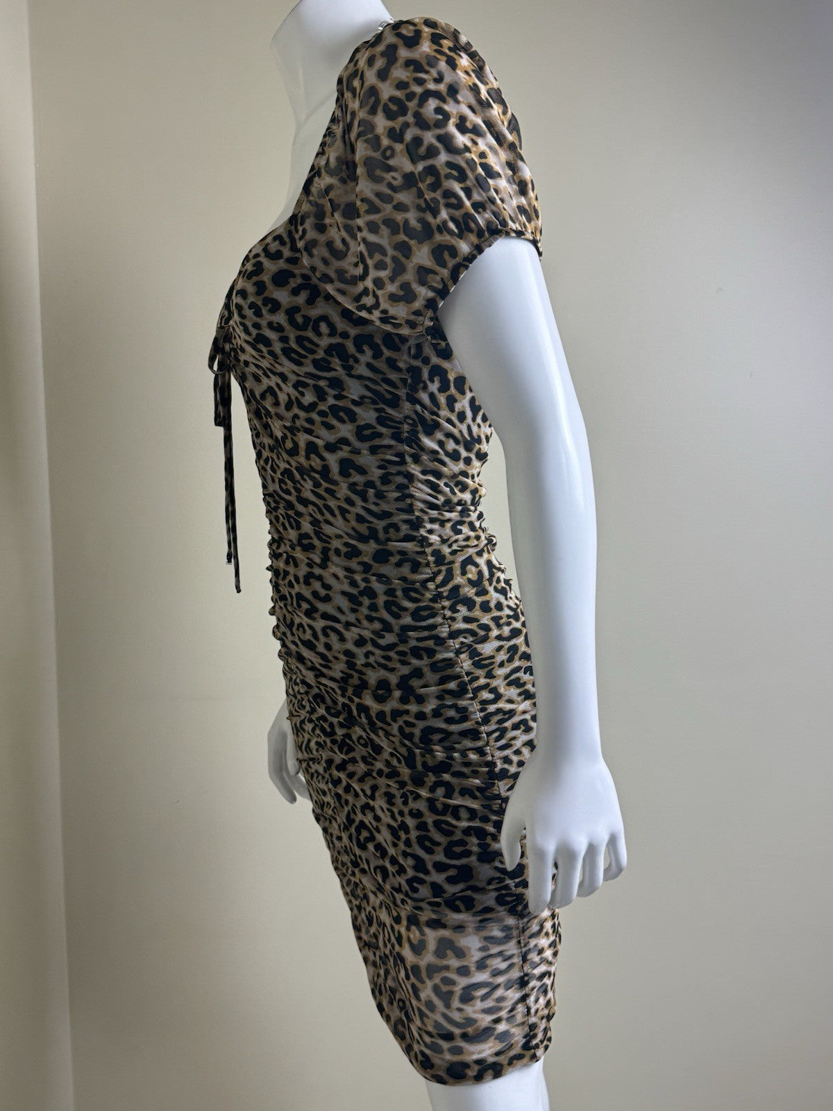 Haute monde Bodycon Dress Size S Black Leopard (B.151)