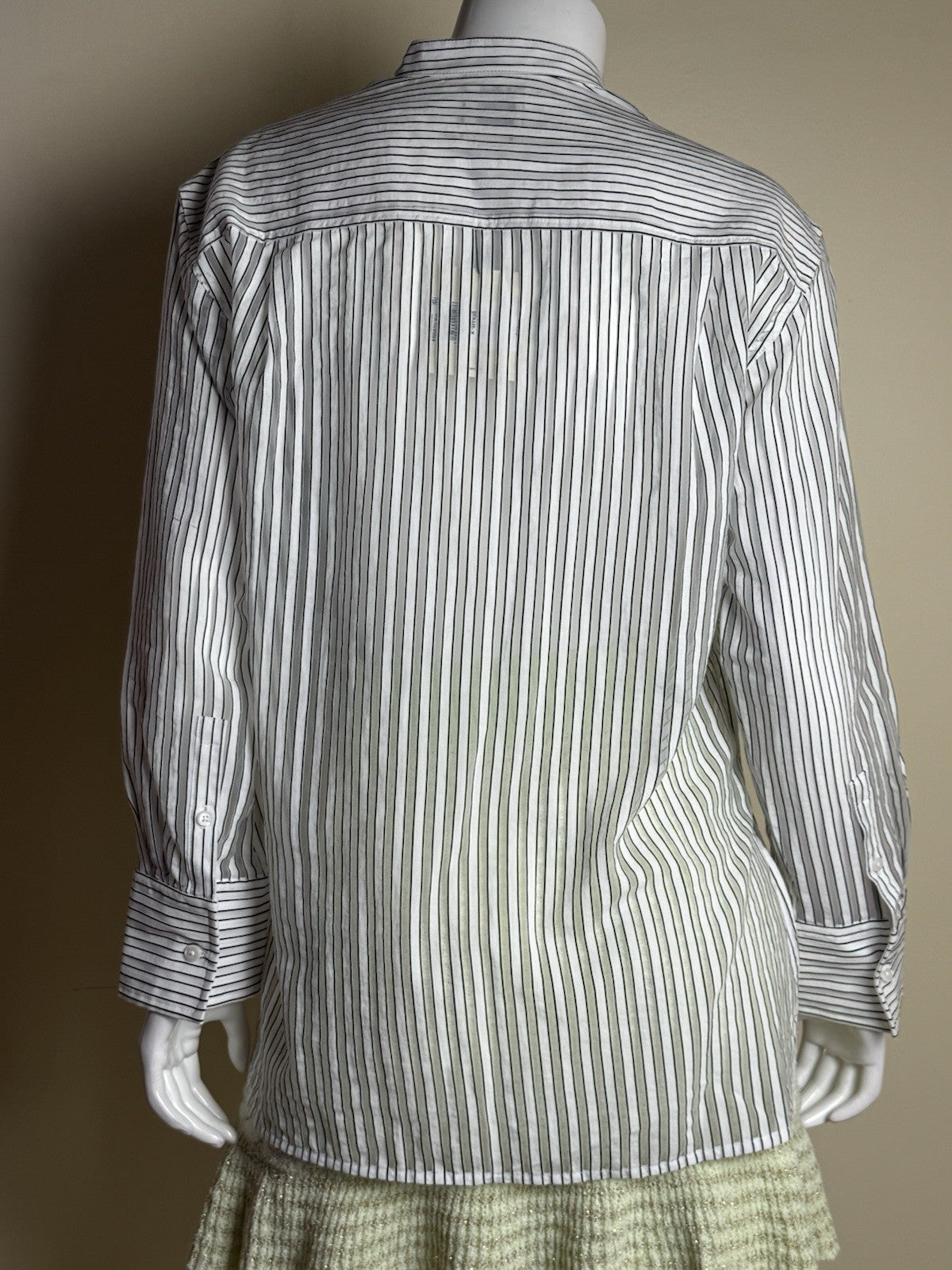 $139 CALVIN KLEIN Women’s Striped Shirt Size XS   (B.144)