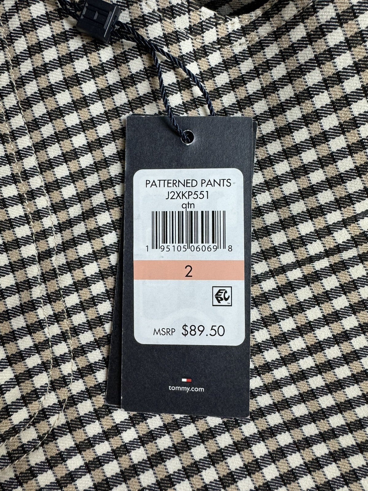 $89 Tommy Hilfiger Women’s Plaid Pants Sz 2.   (B.67)