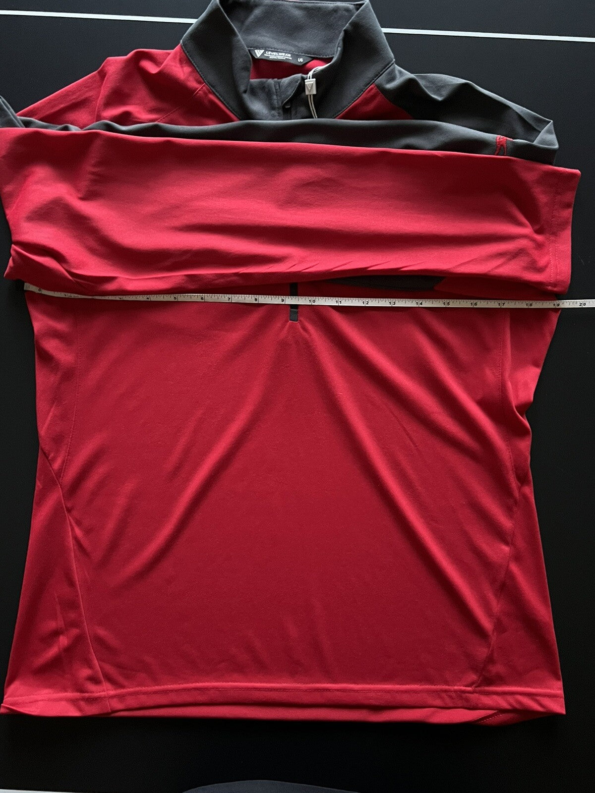 LevelWear Golf Women’s SweatShirt Sz L Red w/Gray