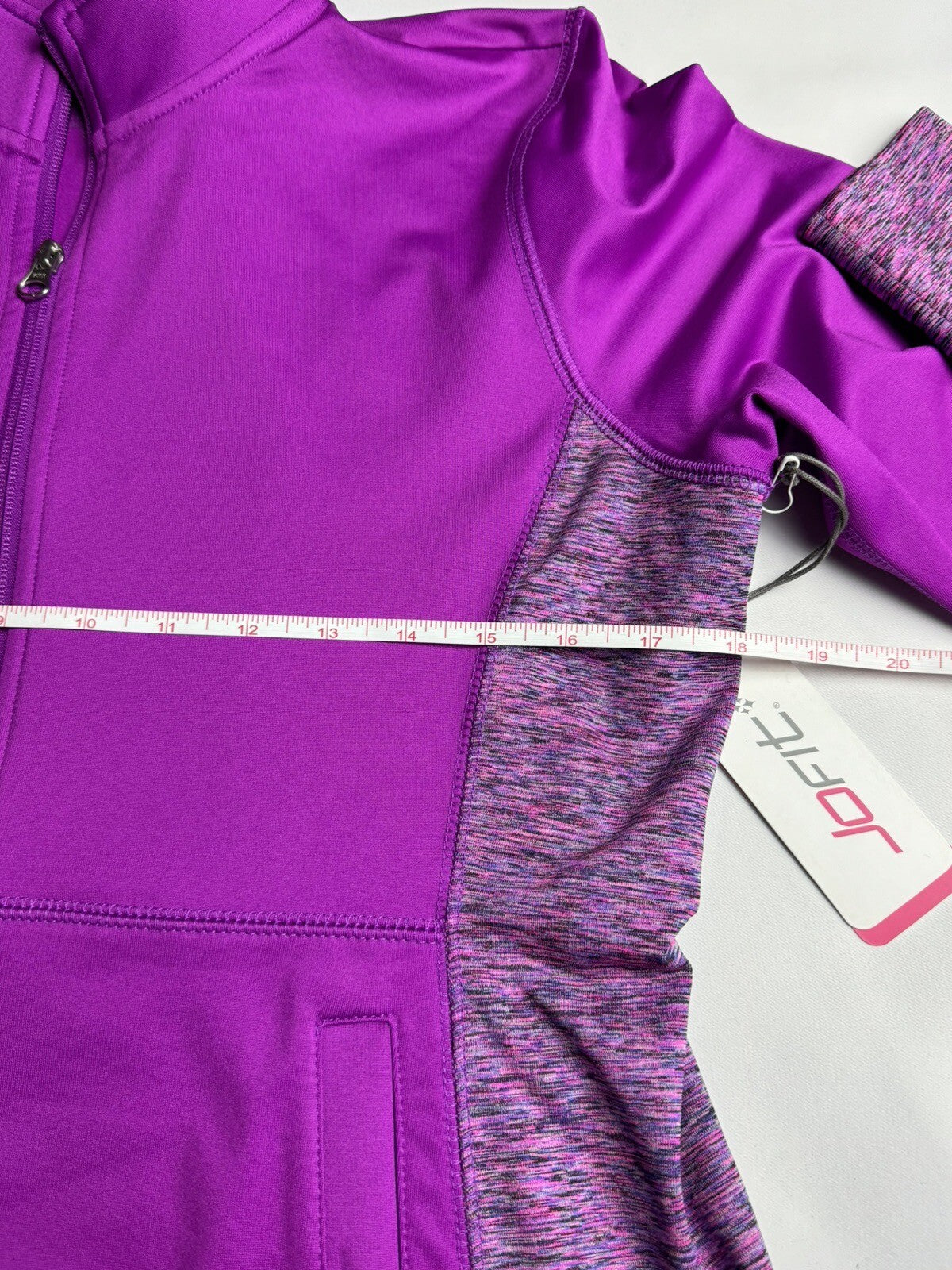 Jofit Women’s Golf Sweatshirt Long Sleeve Top Size S  Full Zip.        (59)