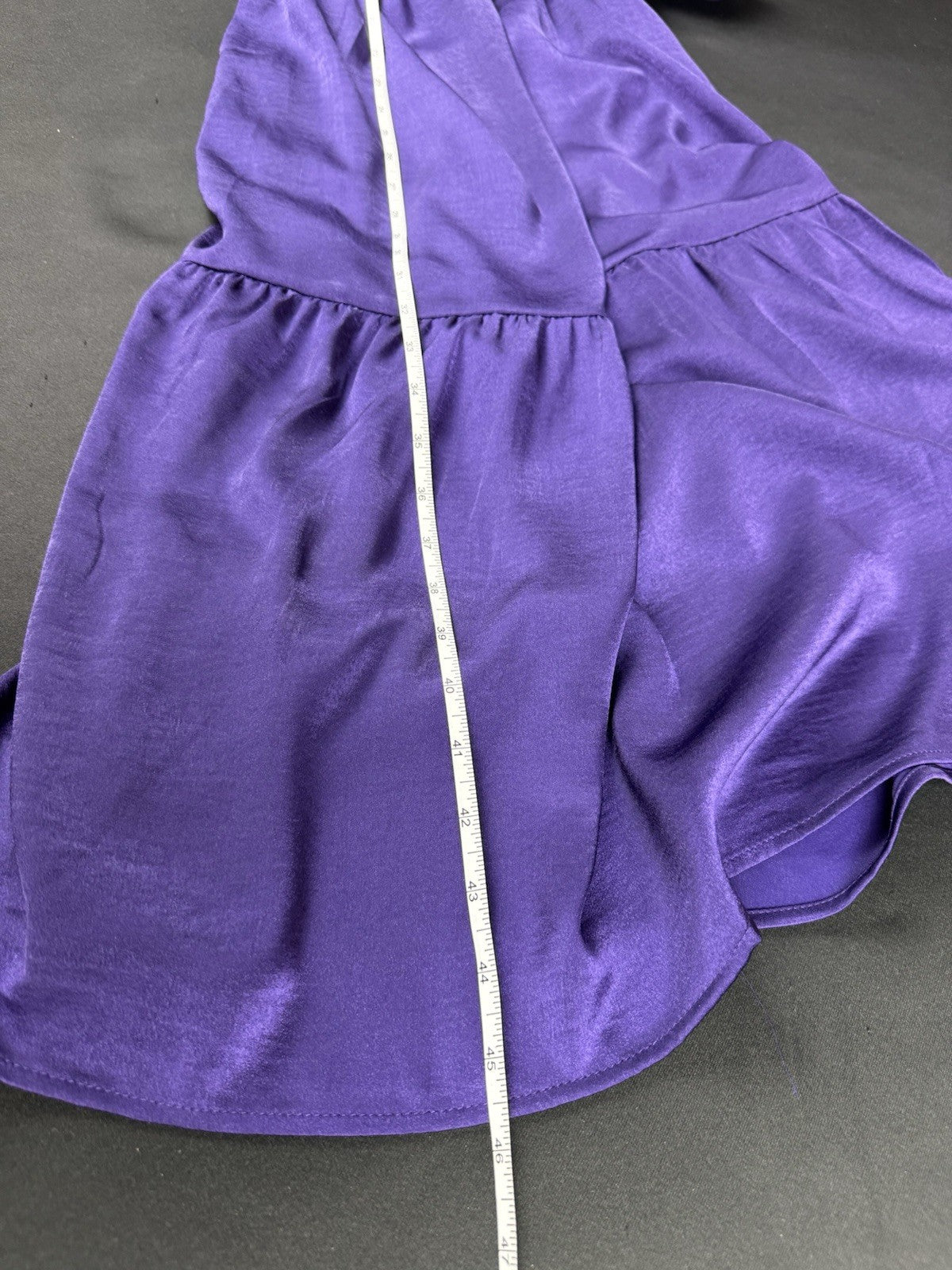 Lucky Brand Women’s Maxi Dress Purple Satin Sz M    (B.176)