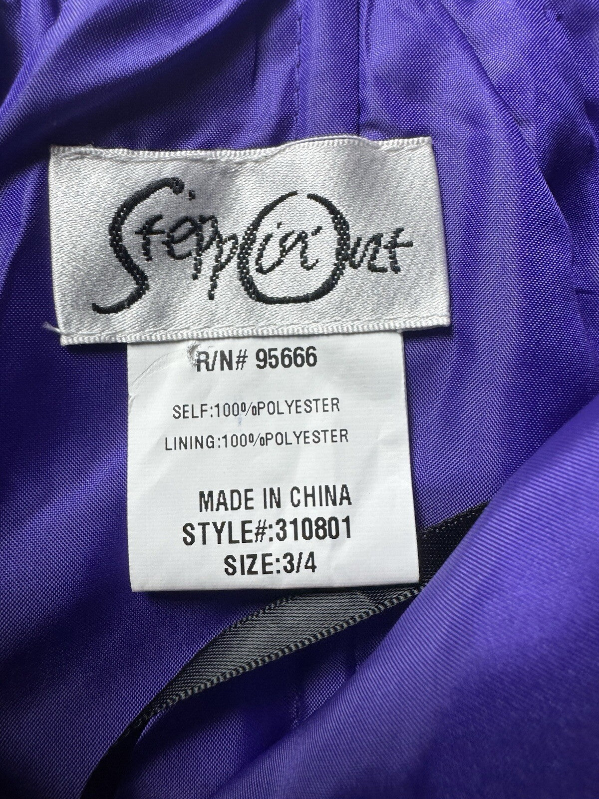 Stepping Out Women’s Strapless Formal Dress Sz 3/4. (B.143)