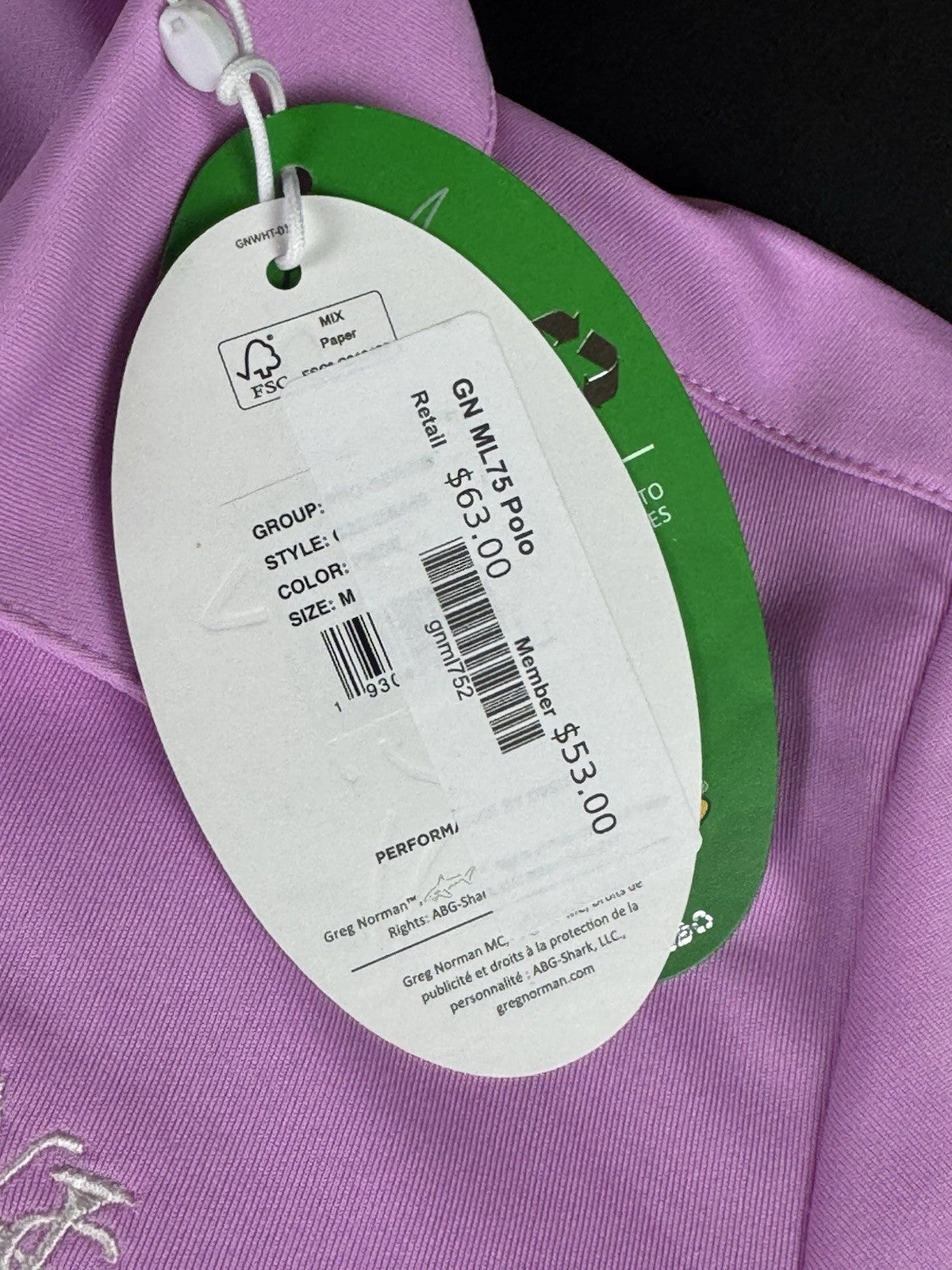 Greg Norman Women's Golf Polo Shirt Sz M        (B.183)