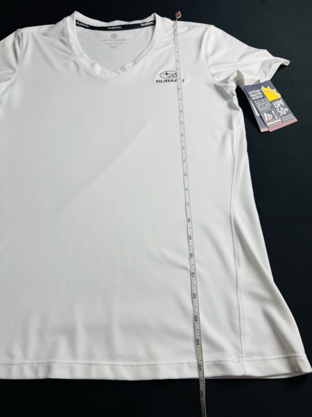 LeverWear Women's Golf shirt Subaru Logo Sz M   (B.162)