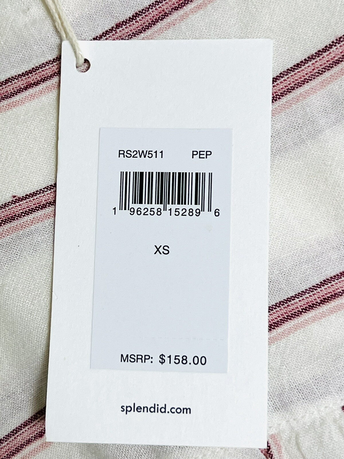 Splendid Women’s Long Sleeve Top Ivory Red Striped Size XS (4)