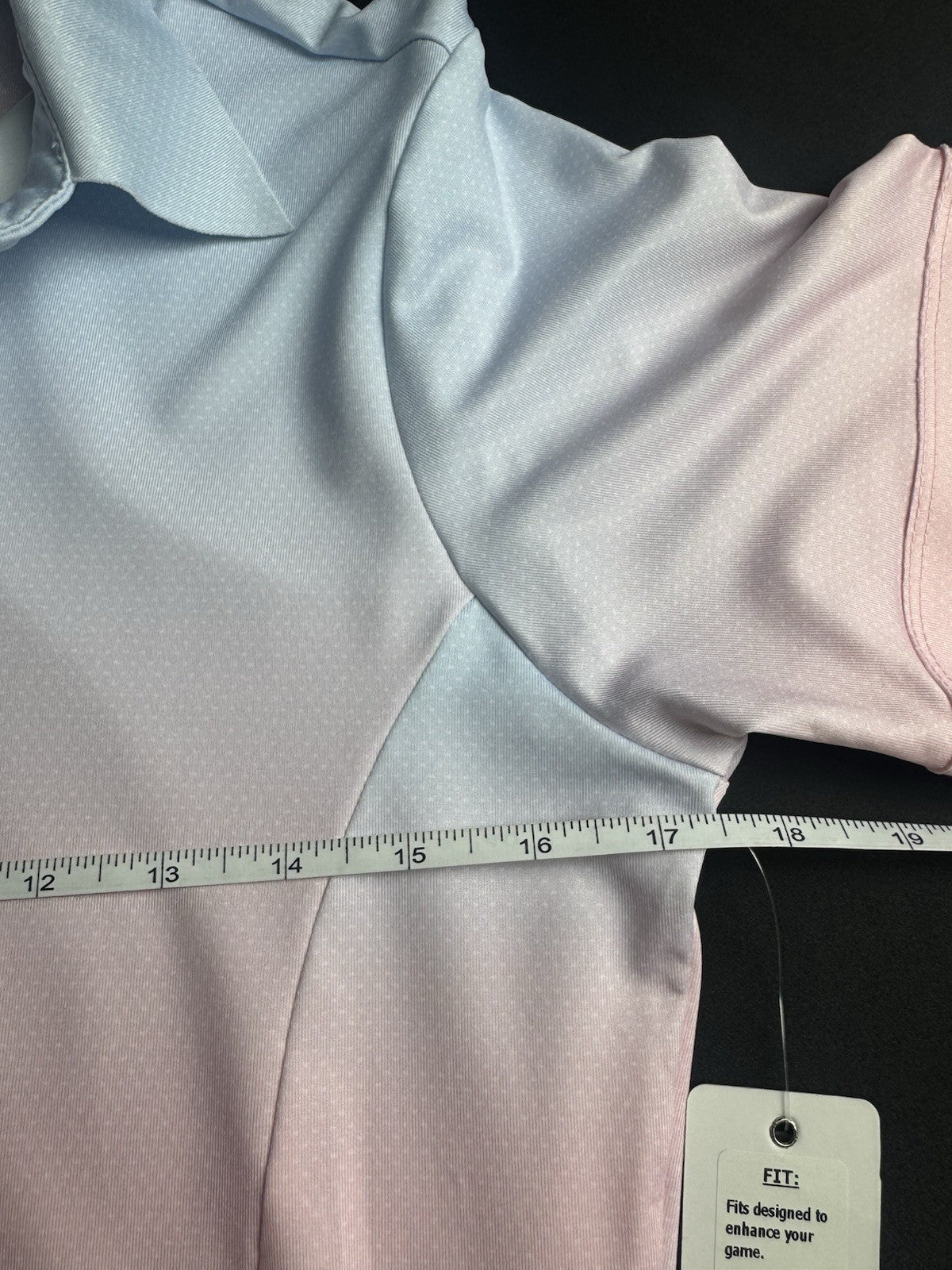 Lucky In Love Women’s Tennis Golf Shirt Sz S.     (B.162)