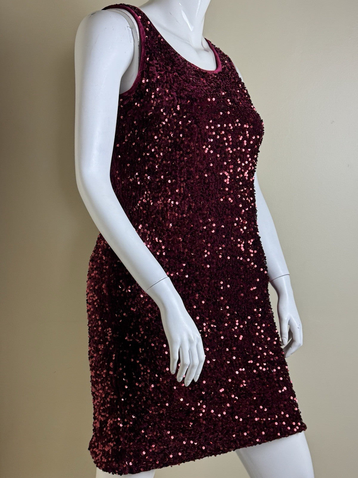 Nina Leonard Sequined Dress Sz XL.  (B.134)