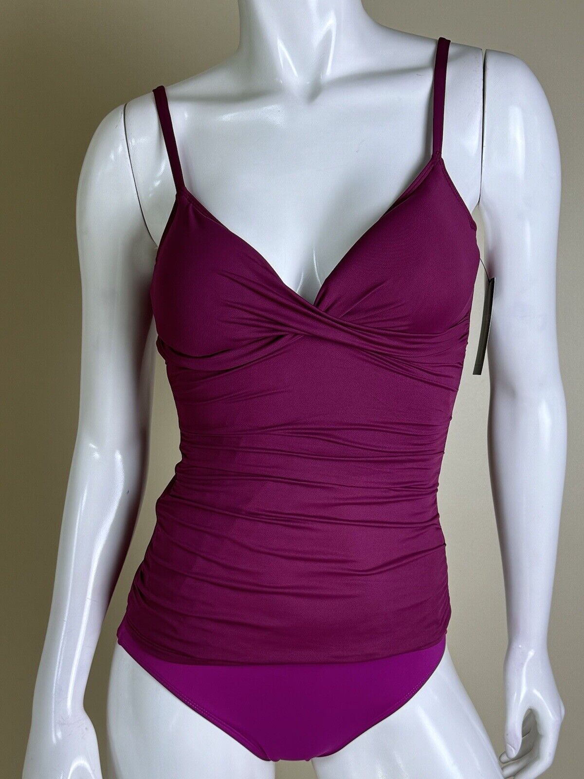 Lauren Ralph Lauren Women's Tankini  Sz 4 2Pc Plum   (56)