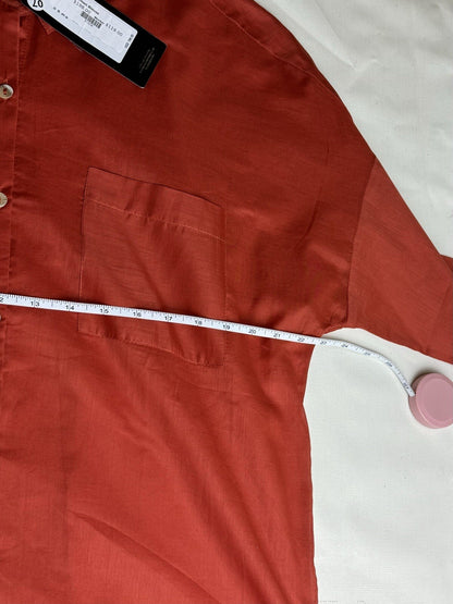 Vix Paula Hermanny Women’s Long Sleeve Button Down Shirt Size M. (73)