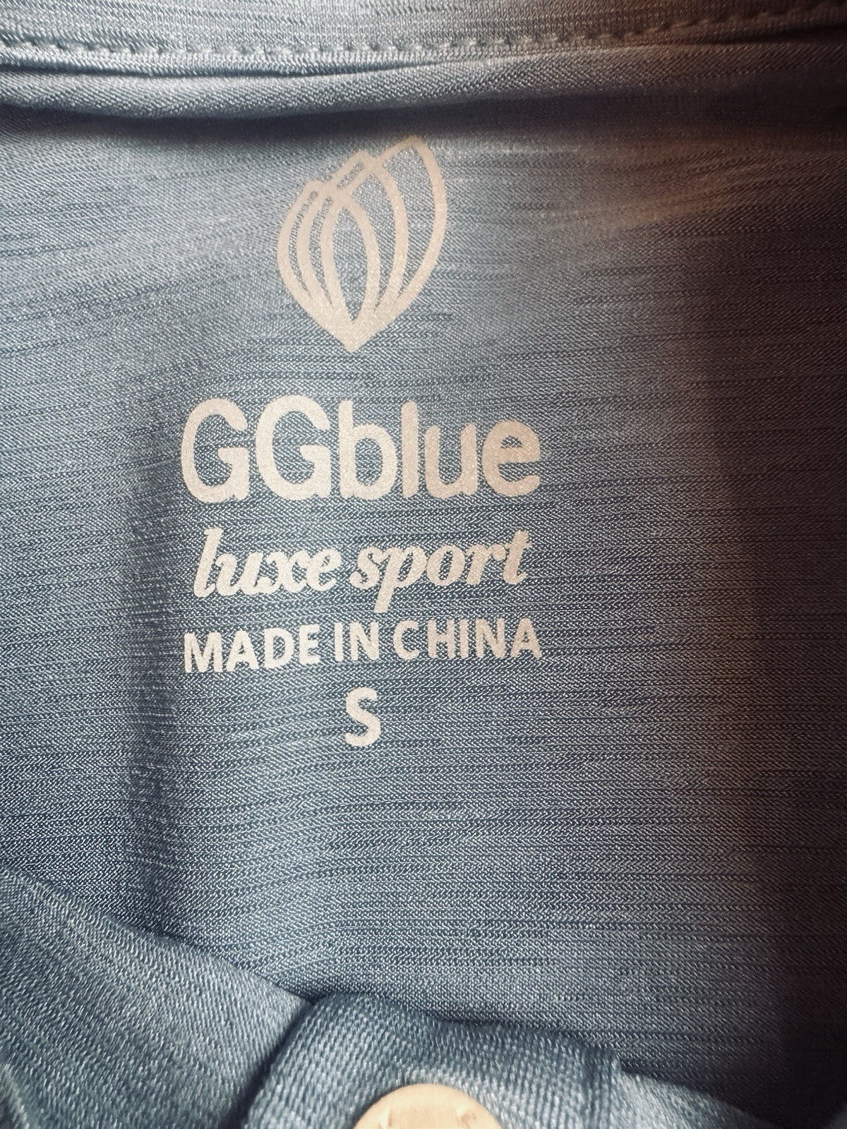 GG Blue Women's Golf Polo Shirt Sz S. (B.163)