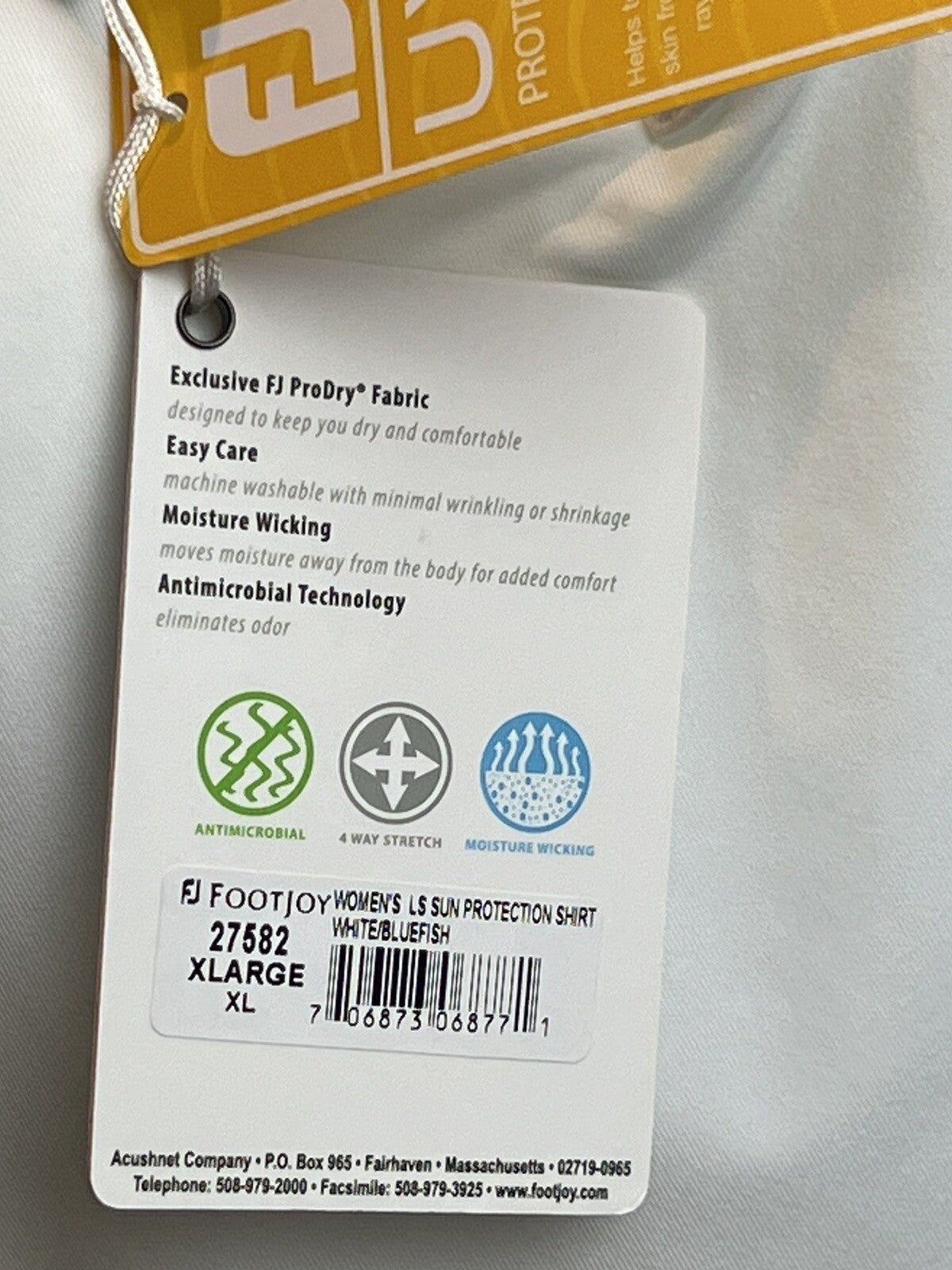 FJ FootJoy Women's Sz XL Sweatshirt Golf white long sleeves (13)