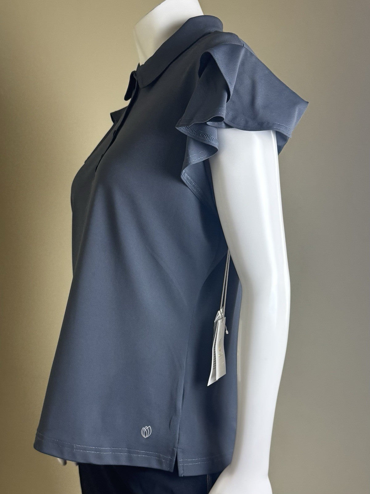 GG Blue Women's Golf Polo Shirt Sz L.    . (B.159)