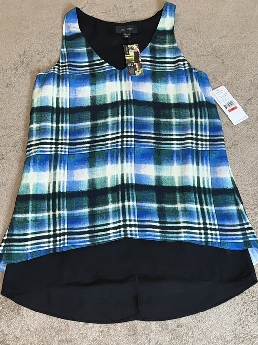 Karen Kane Women’s Blue Plaid Tank Top Sz XS $118 MSRP (16)