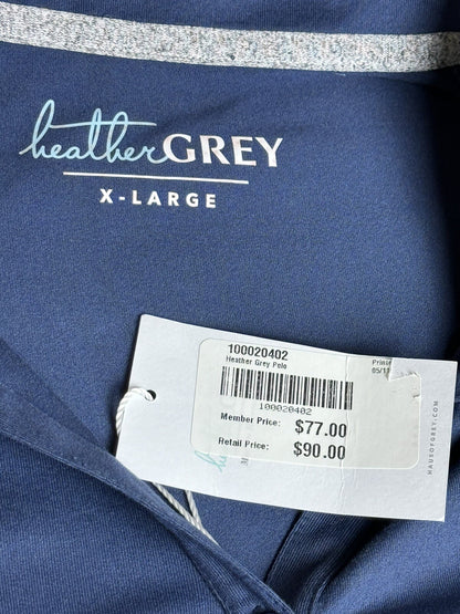 Heather Grey Women’s Golf Shirt Polo Sz XL   (03)