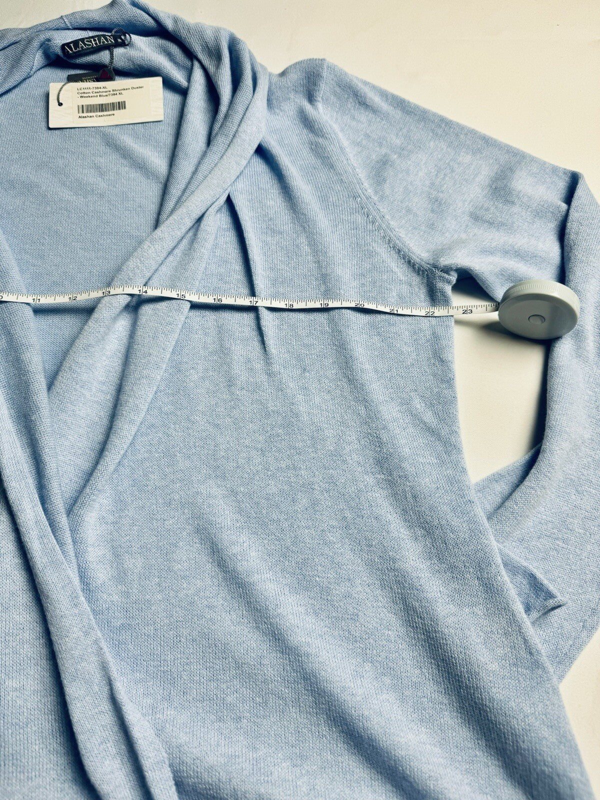 Alashan Cashmere Women’s Blue Cardigan Size  XL. (B.109)