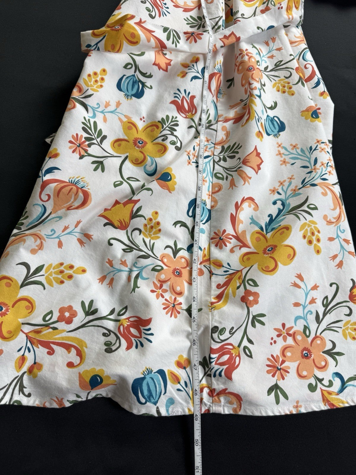 Croft & Barrow White Multi Floral Cotton Dress Sz 2X. (B.169/1)