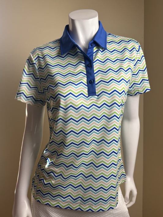 Monterey Club Women's Golf Shirt Short Sleeve Sz S     (B.175)