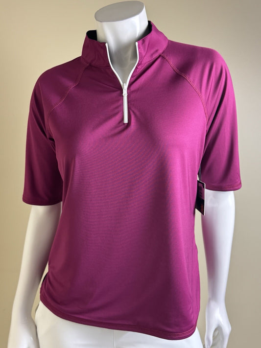 BELYN KEY Women’s Reversible Golf Shirt Sz M.    (B.134)