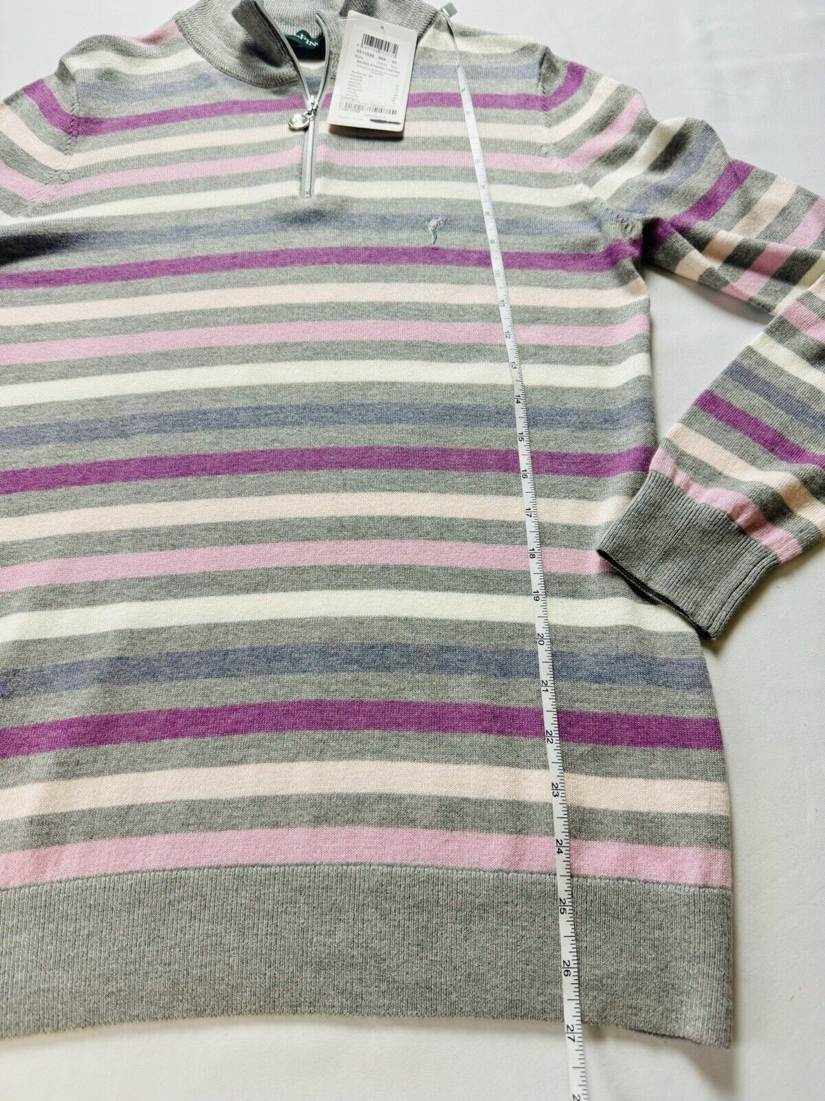 GOLFINO Women's Golf Sweater Striped Size 10