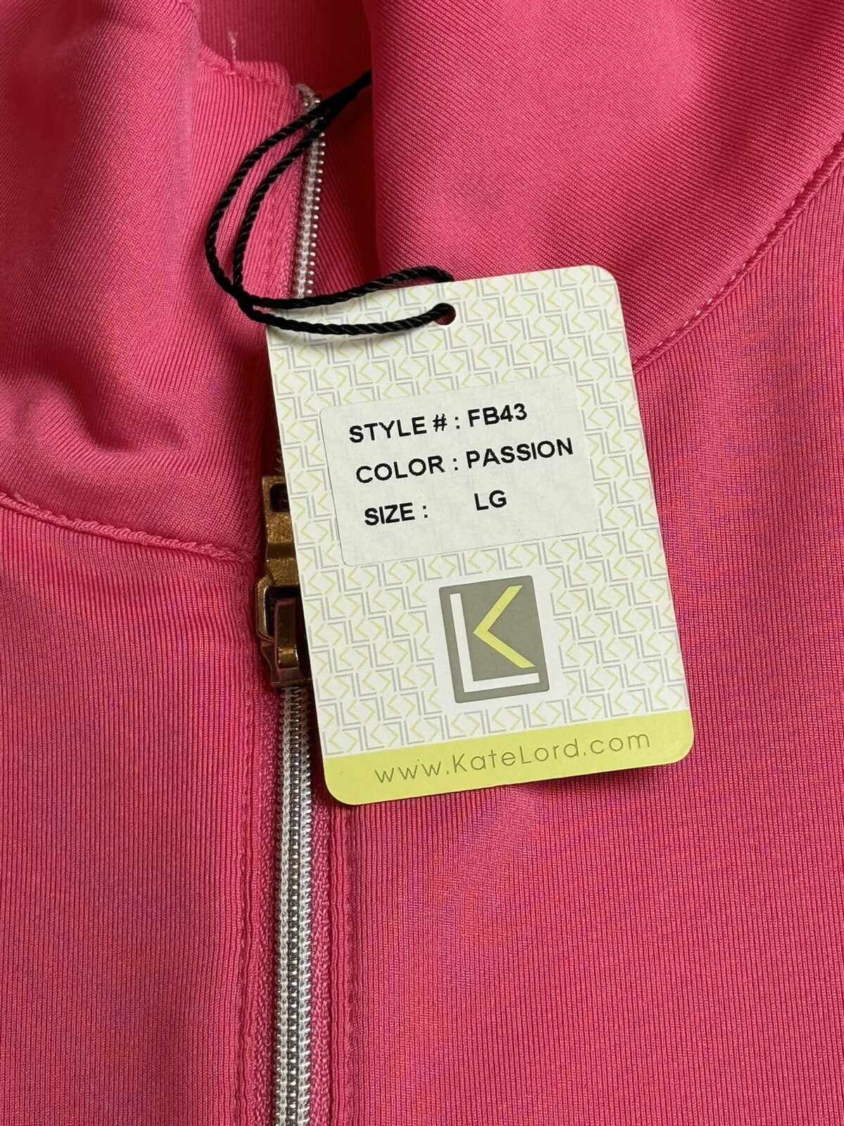 Kate Lord Women's Golf Shirt Pink Sz L (B.68)