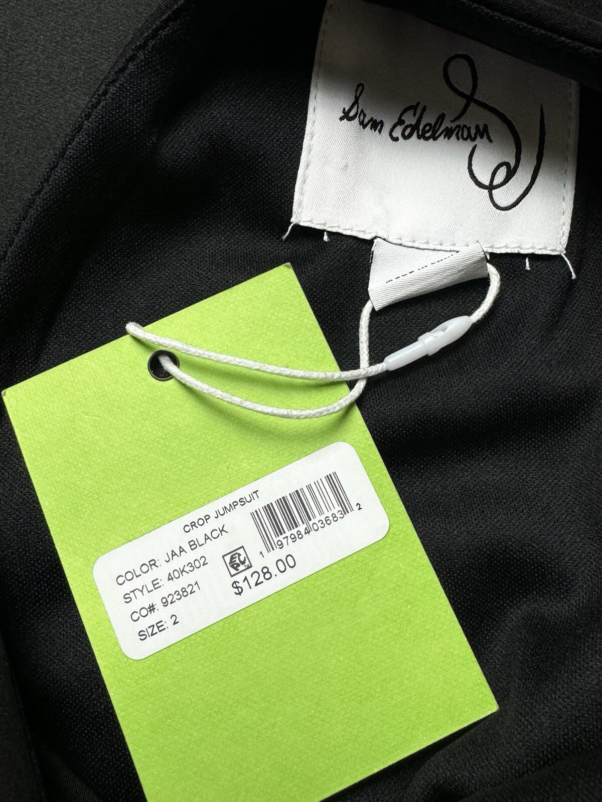 $128 Sam Edelman Jumpsuit Women’s Sz 2 Belt Pockets (B.86)