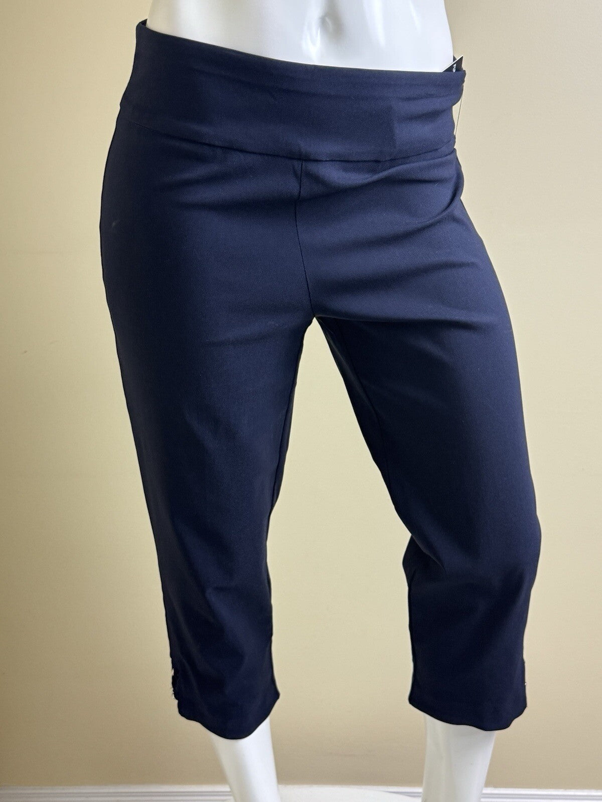 $48 Fundamental Things Women's Navy Pants W/crystals Sz S.     (B.38)