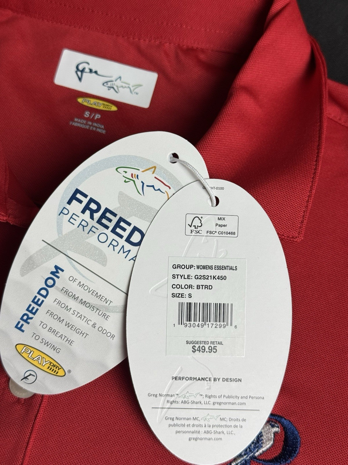 Greg Norman Women's Golf Polo Shirt Sz S         (B.172)