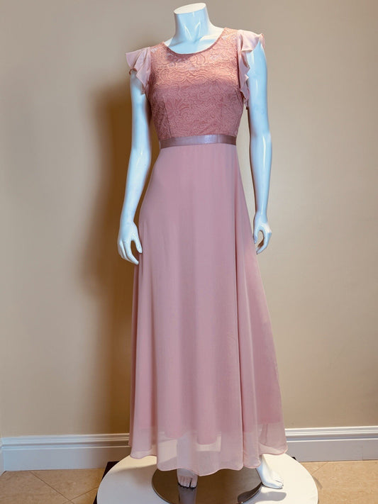DRESSTELLS Women’s Size S Maxi Long Dress Pink Peach (77)