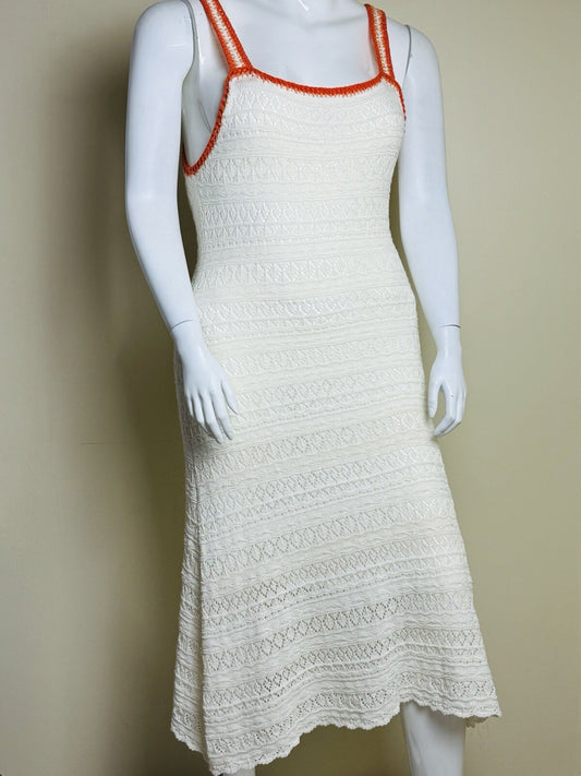 $139 Sam Edelman Women's Crochet Ivory Dress Sz XL (B.91)