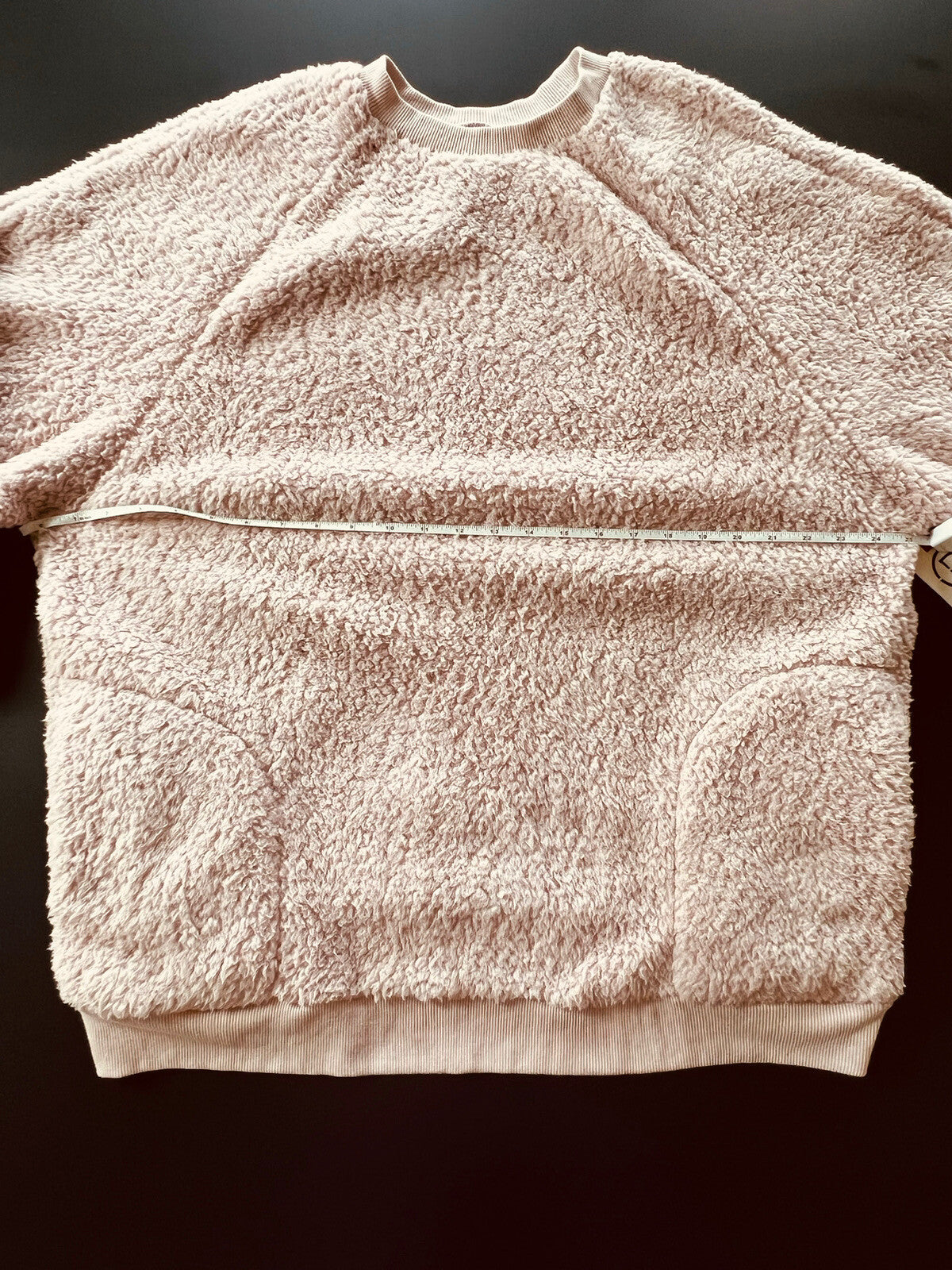 Dictionary Women’s Big Fluffy Sweater Sz L Pink NEW