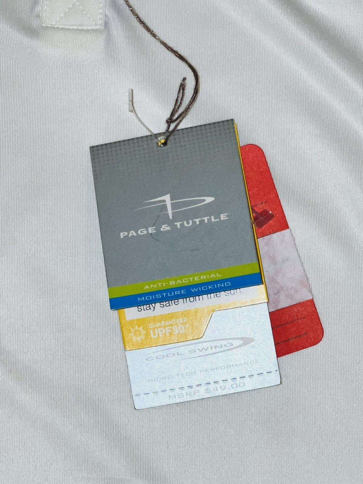 Page & Tuttle Women’s Golf White Polo Shirt Sz M (13)